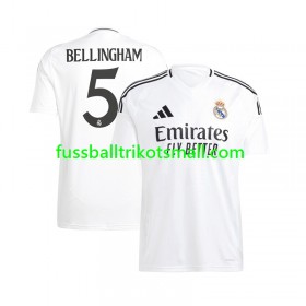 Fußballtrikots Real Madrid Jude Bellingham 5 2024-2025 Kurzarm Heimtrikotsatz kaufen